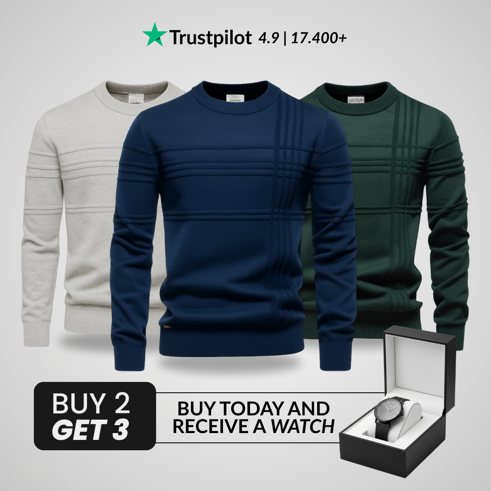 Jumper Bundle: Buy 2, Get 3 + Free Watch!