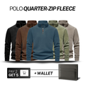 Quarter-Zip Thermal Fleece Pullover [Buy 2, Get 5] + Free Wallet