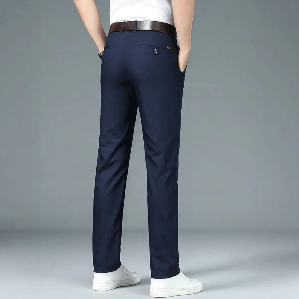 Luffy® Flexible Social Trousers with Complimentary Leather Belt