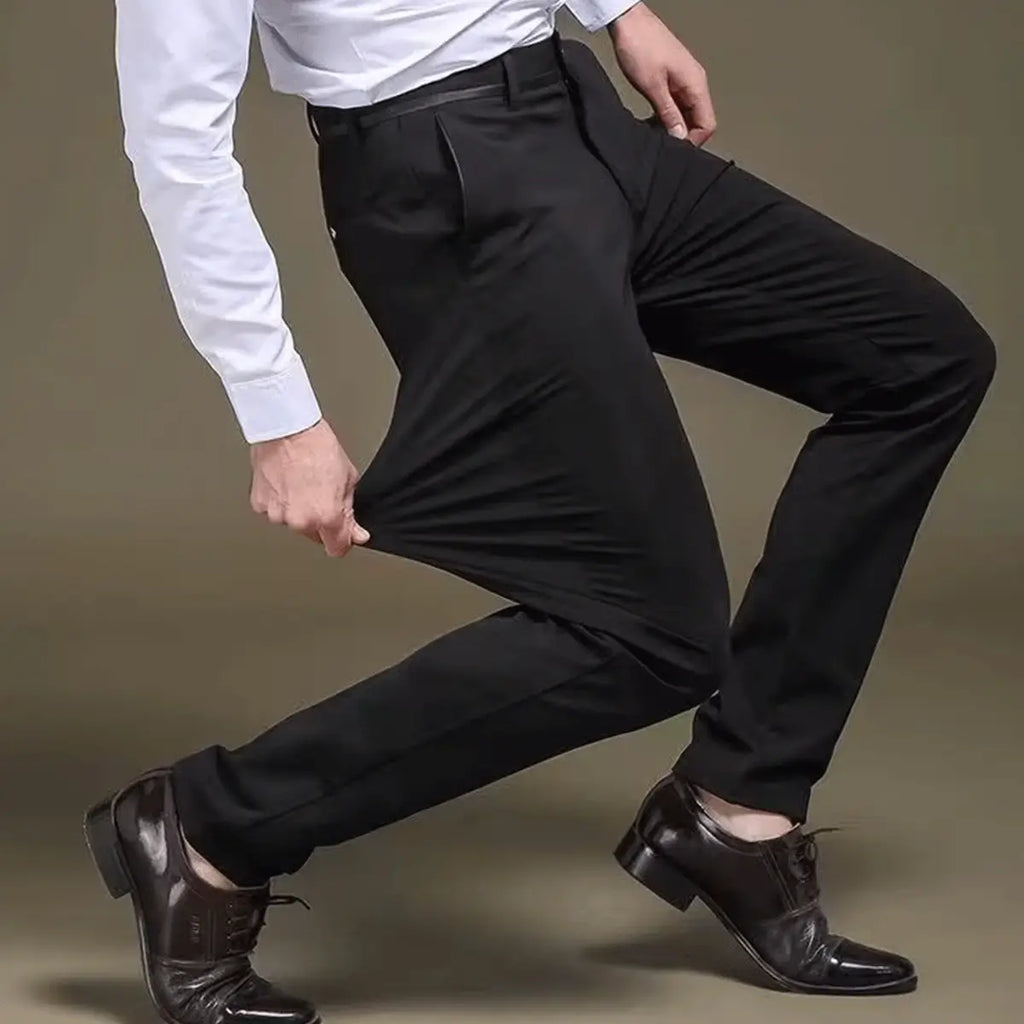 Luffy® Flexible Social Trousers with Complimentary Leather Belt