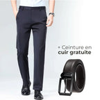 Luffy® Flexible Social Trousers with Complimentary Leather Belt