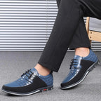 Malvin - Stylish Faux Leather Lace-Up Sneakers