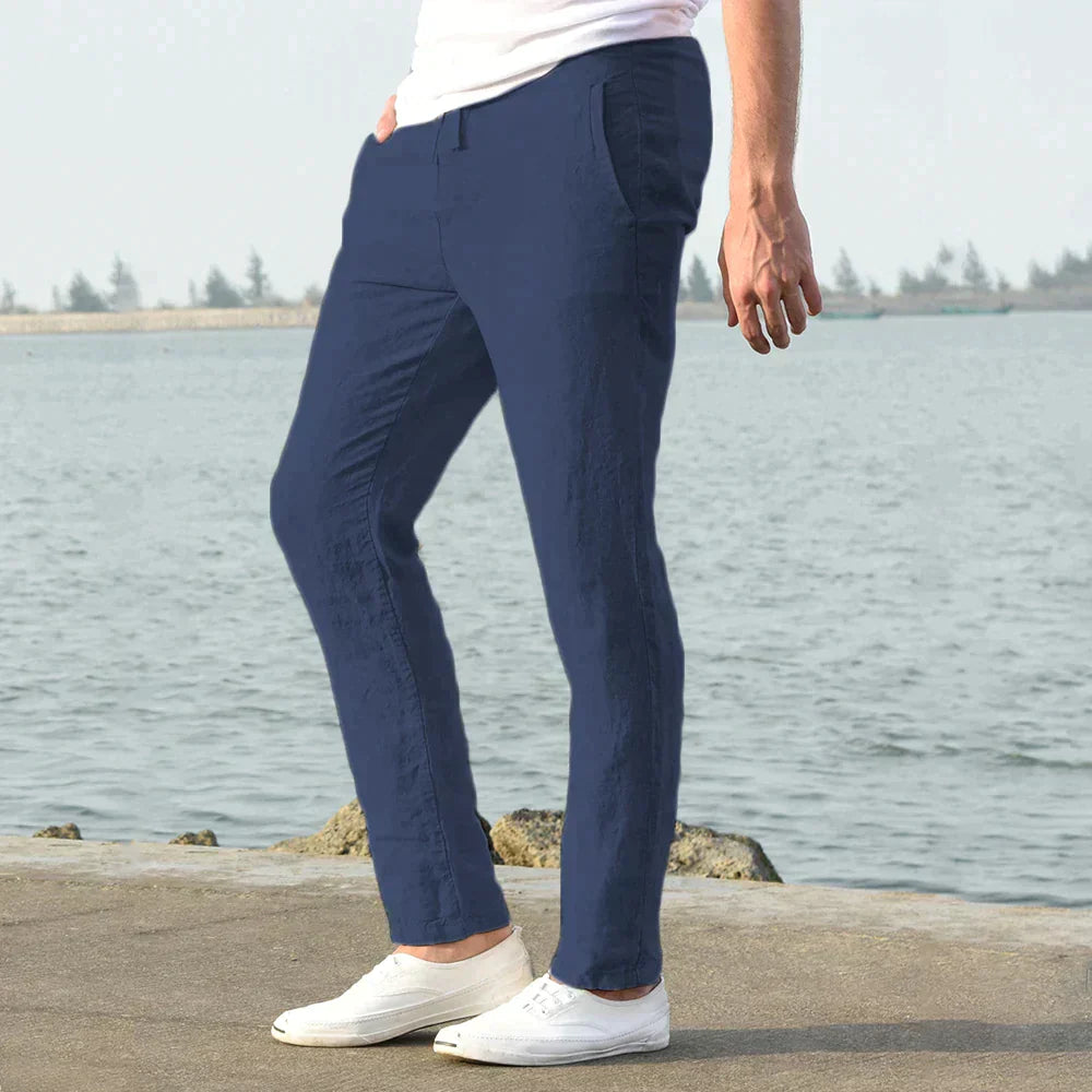 Poli - Men's Lightweight Linen Trousers for a Perfect Summer