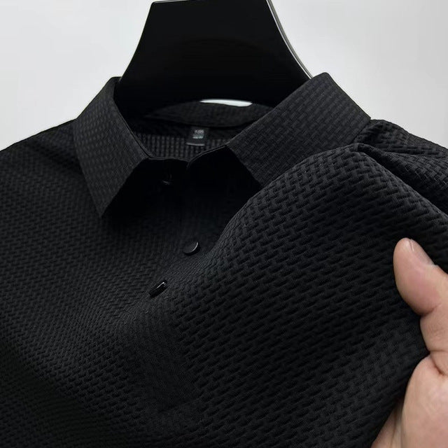 Premium Textured Slim Fit Polo Shirt